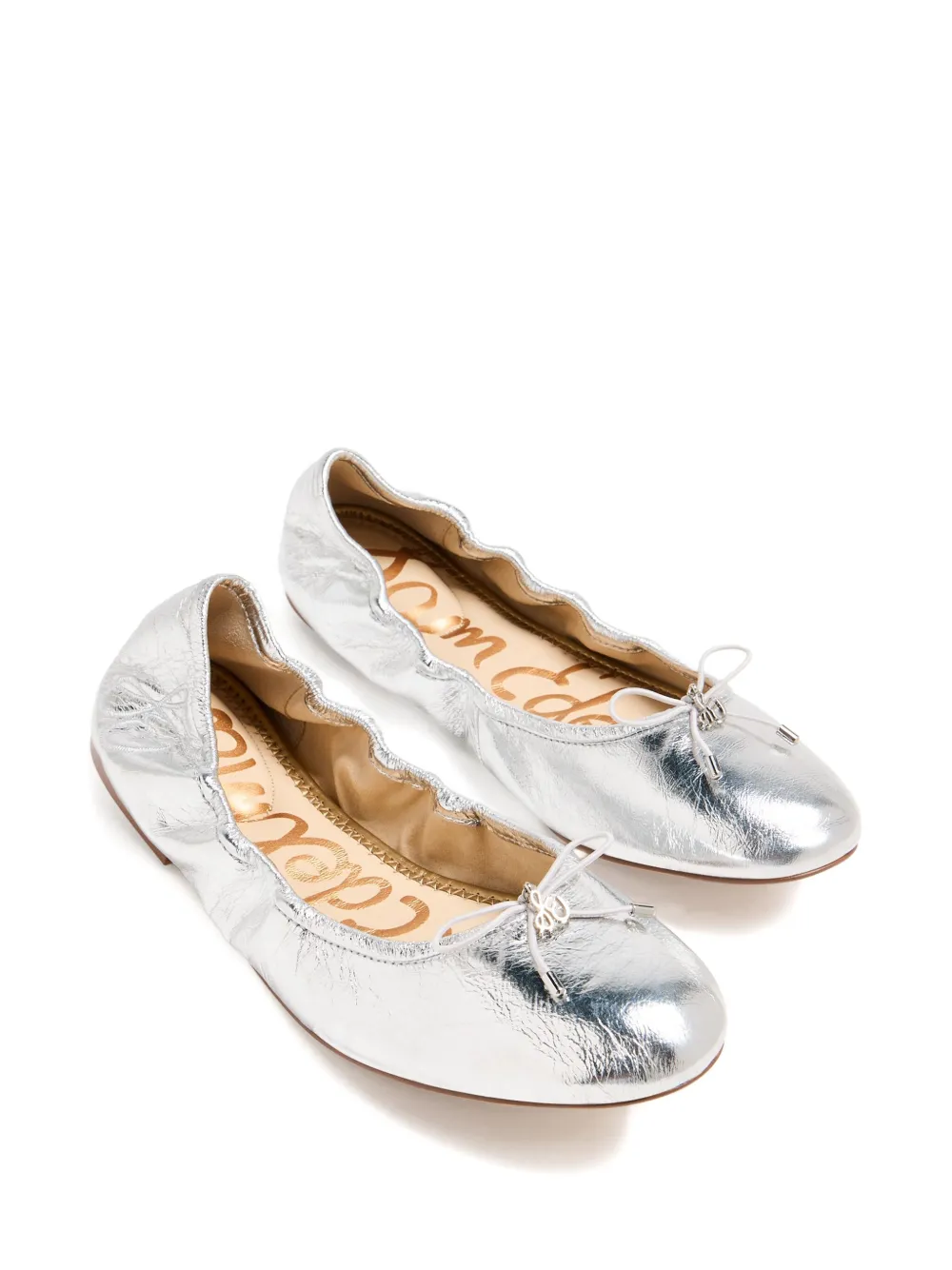 Sam Edelman leather ballet flats Silver