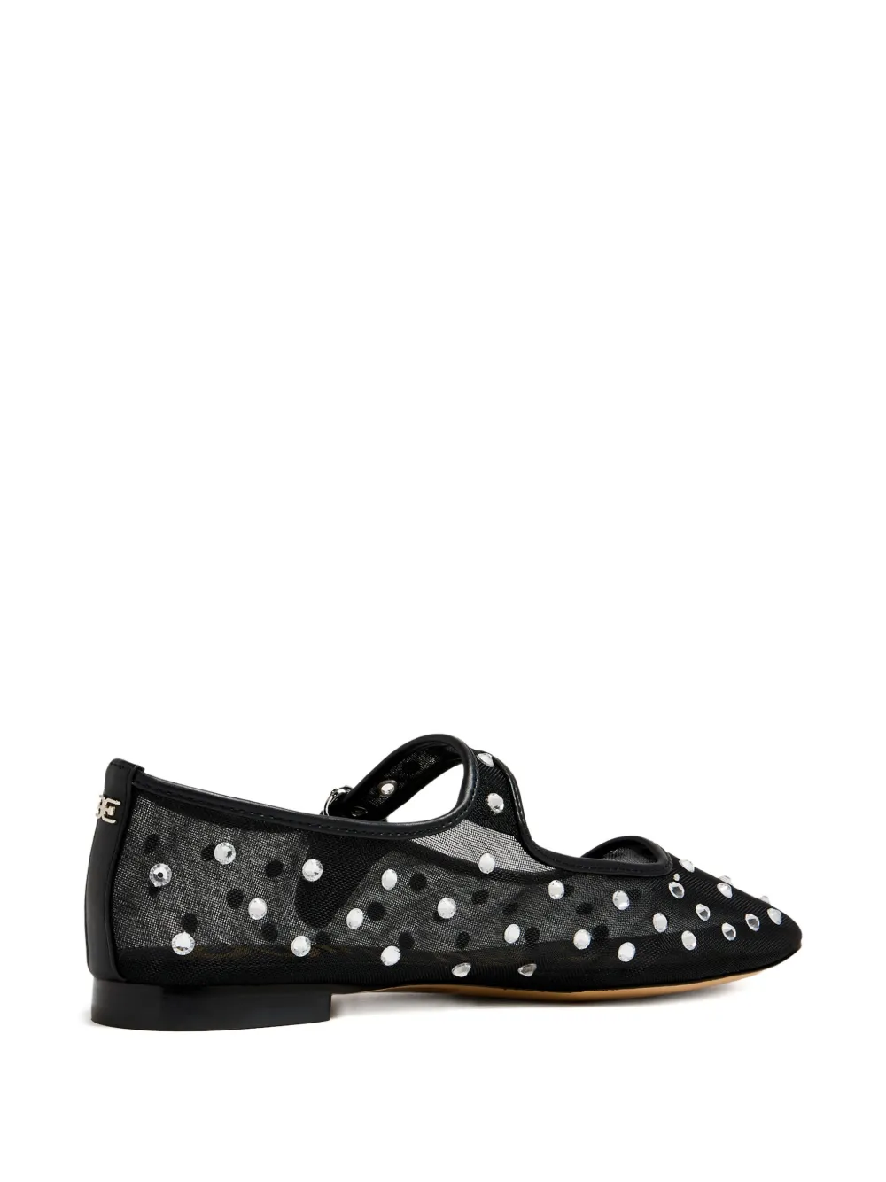 Sam Edelman Michaela embellished mesh ballet flats Black