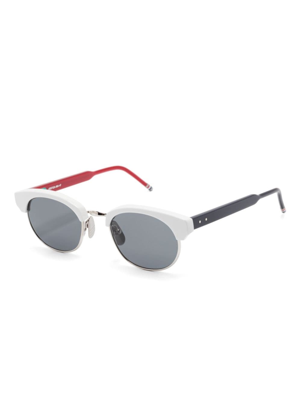 Thom Browne Eyewear Clubmaster-frame sunglasses - Zwart