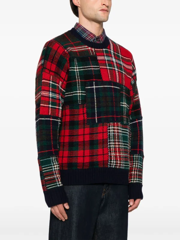 Ralph lauren plaid sweater hotsell