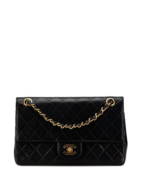 CHANEL 1986-1988 Medium Quilted Lambskin Double Flap shoulder bag Women