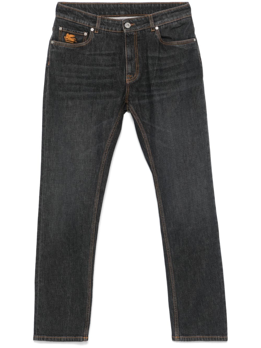 Shop Etro Slim Jeans In Grey