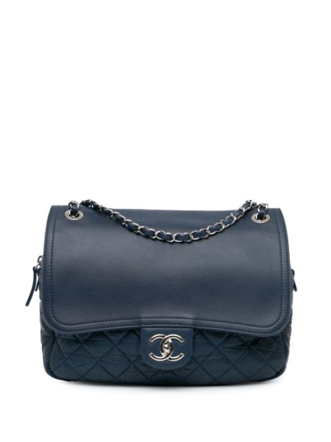 HOT SALE CHANEL 2011 Quilted Calfskin Easy Zip Flap shoulder bag Women