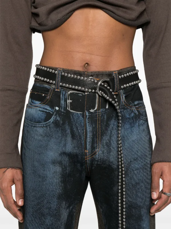 Y/Project Trompe l'oeil-print Jeans | Blue | FARFETCH