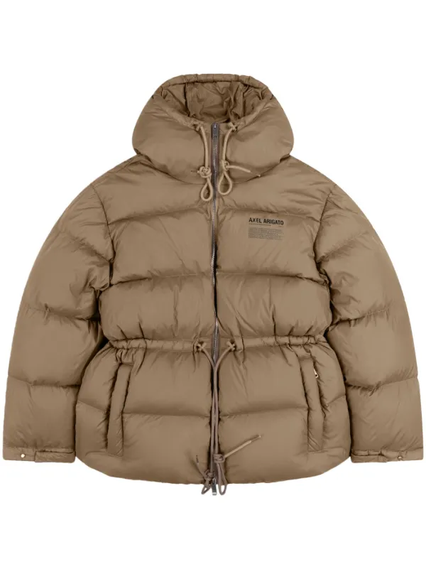 Axel Arigato Rhode Puffer Jacket Brown FARFETCH AO