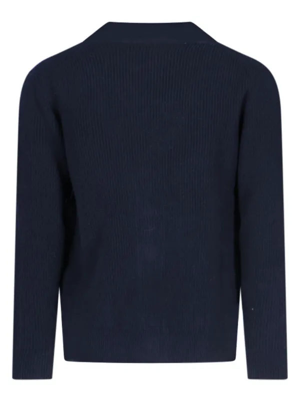 Ballantyne、カシミヤカーディガン、ネイビー CASHMERE CARDIGAN Navy | Dresswell online store
