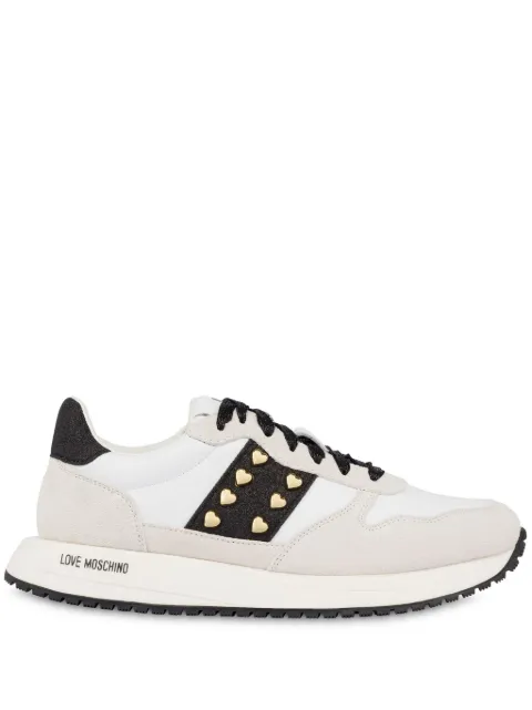 Love Moschino heart stud-embellished sneakers