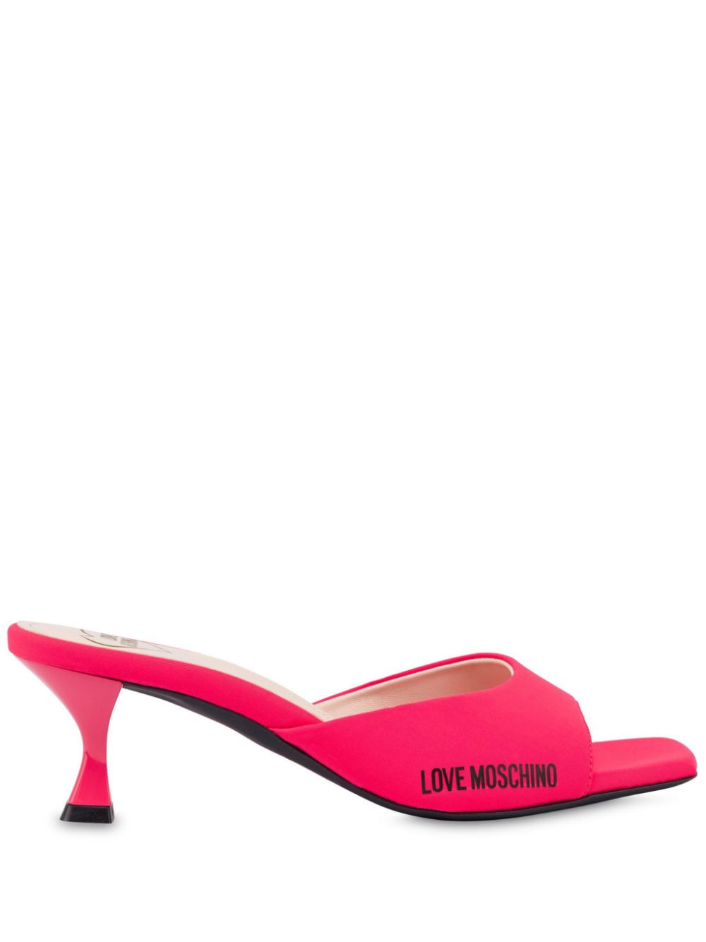 Love Moschino leather sandals Pink