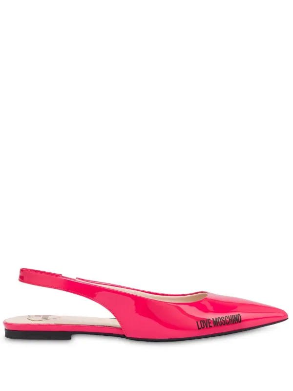 Love Moschino フラットシューズ | ピンク | FARFETCH JP
