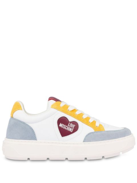 Love Moschino logo-patch panelled sneakers Women