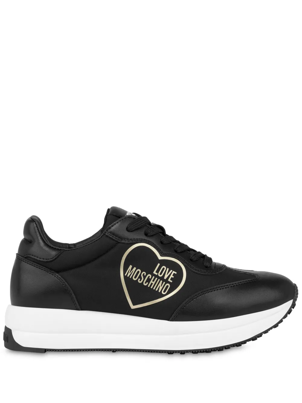 Love Moschino レースアップ スニーカー - ブラック Love Moschino レースアップ スニーカー - ブラック