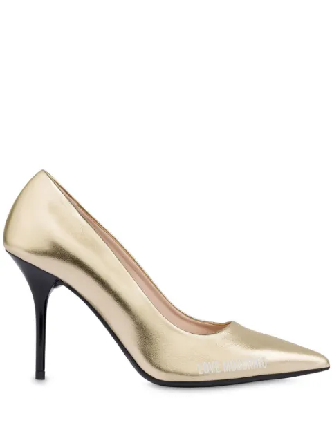 Love Moschino zapatillas metalizadas con tacón de 95mm