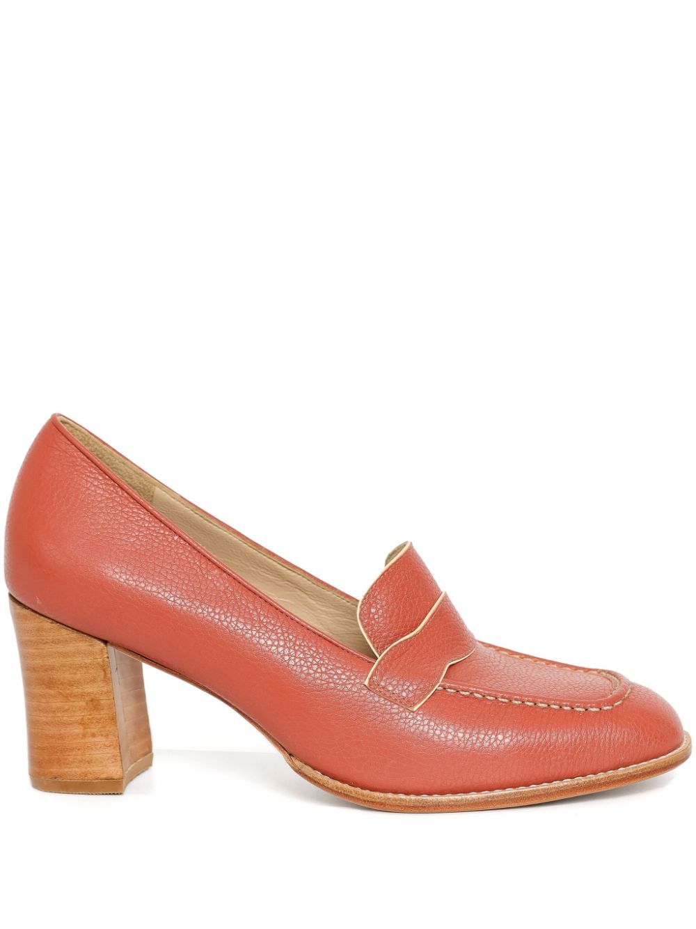 Sarah Chofakian 65 mm pumps met logoplakkaat Rood