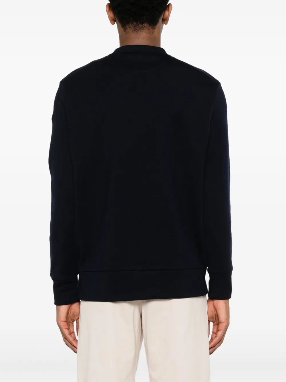 Moncler Sweater met logopatch Blauw