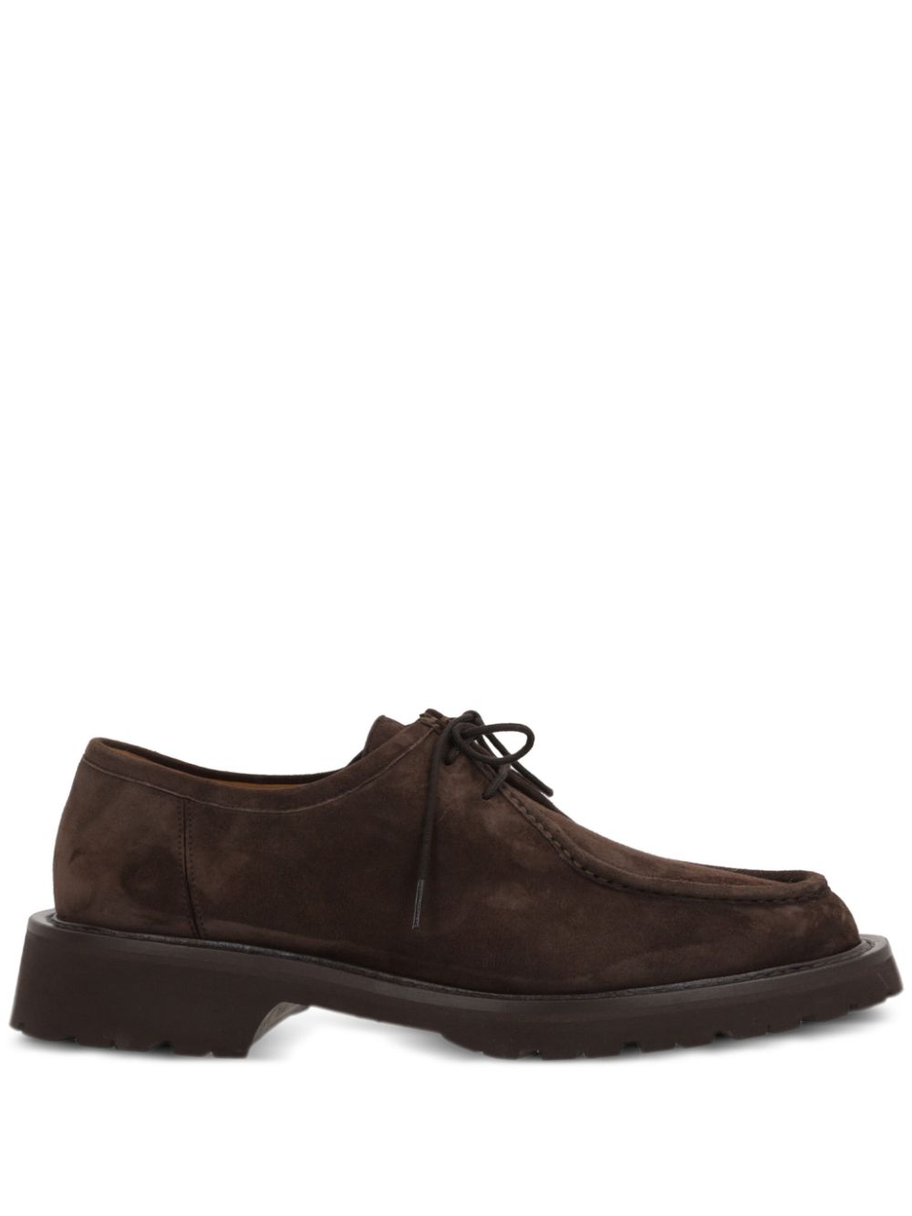 LEGRES suede lace-up shoes Brown