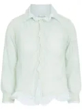 Maison Margiela double-layer cotton shirt - Green
