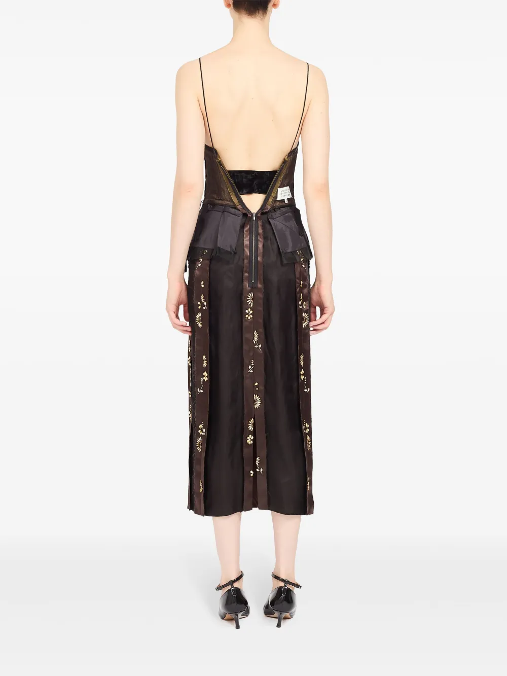 Maison Margiela Jurk met binnenste buiten effect Bruin