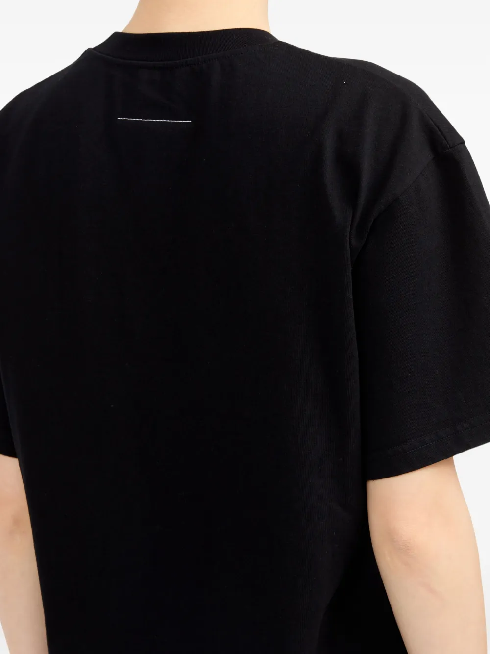MM6 Maison Margiela logo-print T-shirt Dress | Black | FARFETCH