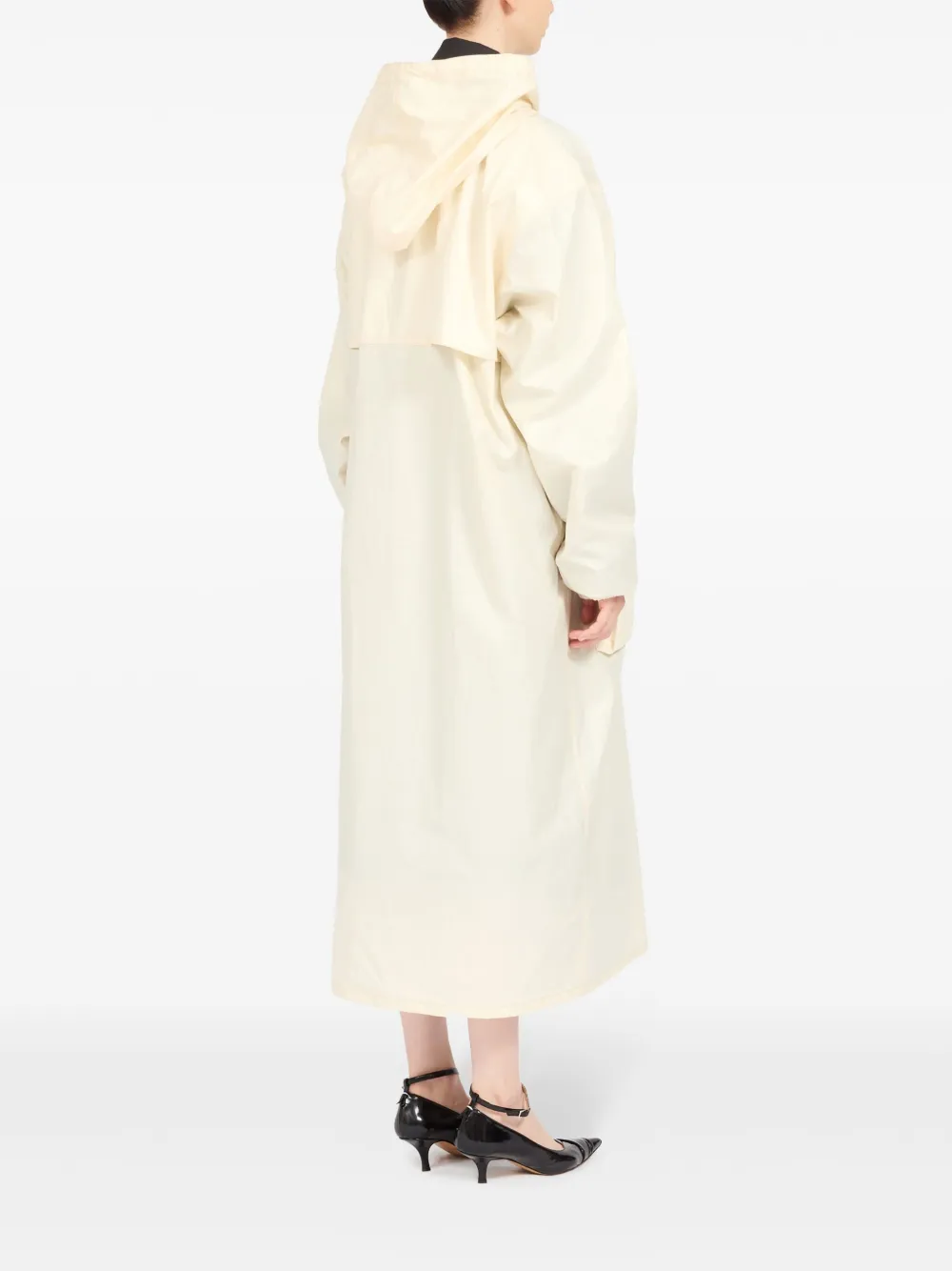 Maison Margiela Trenchcoat met enkele rij knopen Beige