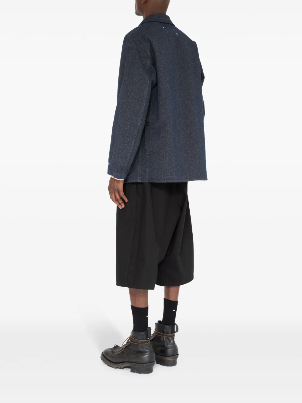 Maison Margiela Cotton Jacket | Blue | FARFETCH PL