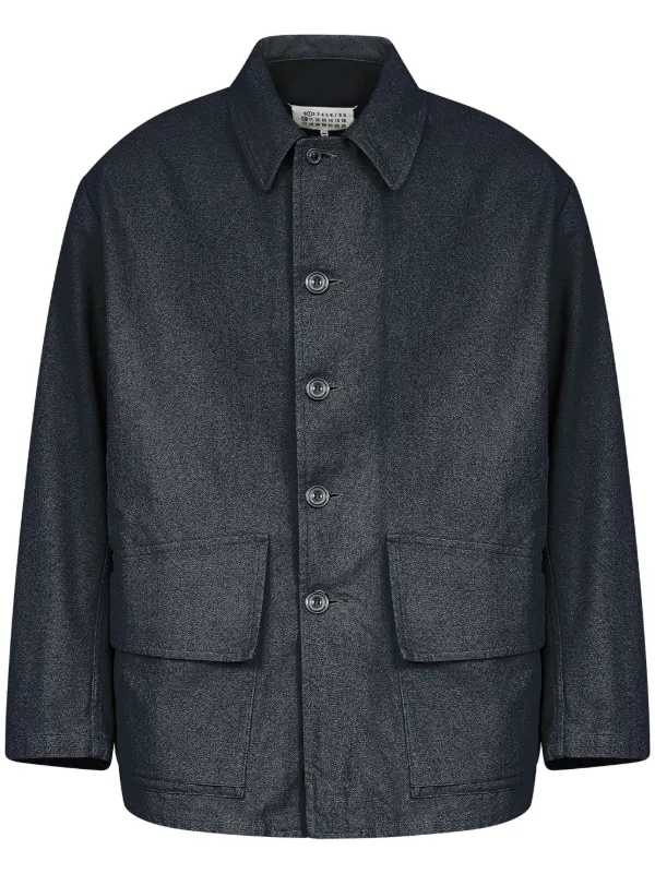 直営店★Maison Margiela★コットンフードジャケット 新作【マルジェラ】コーテッド コットン フード ジャケット