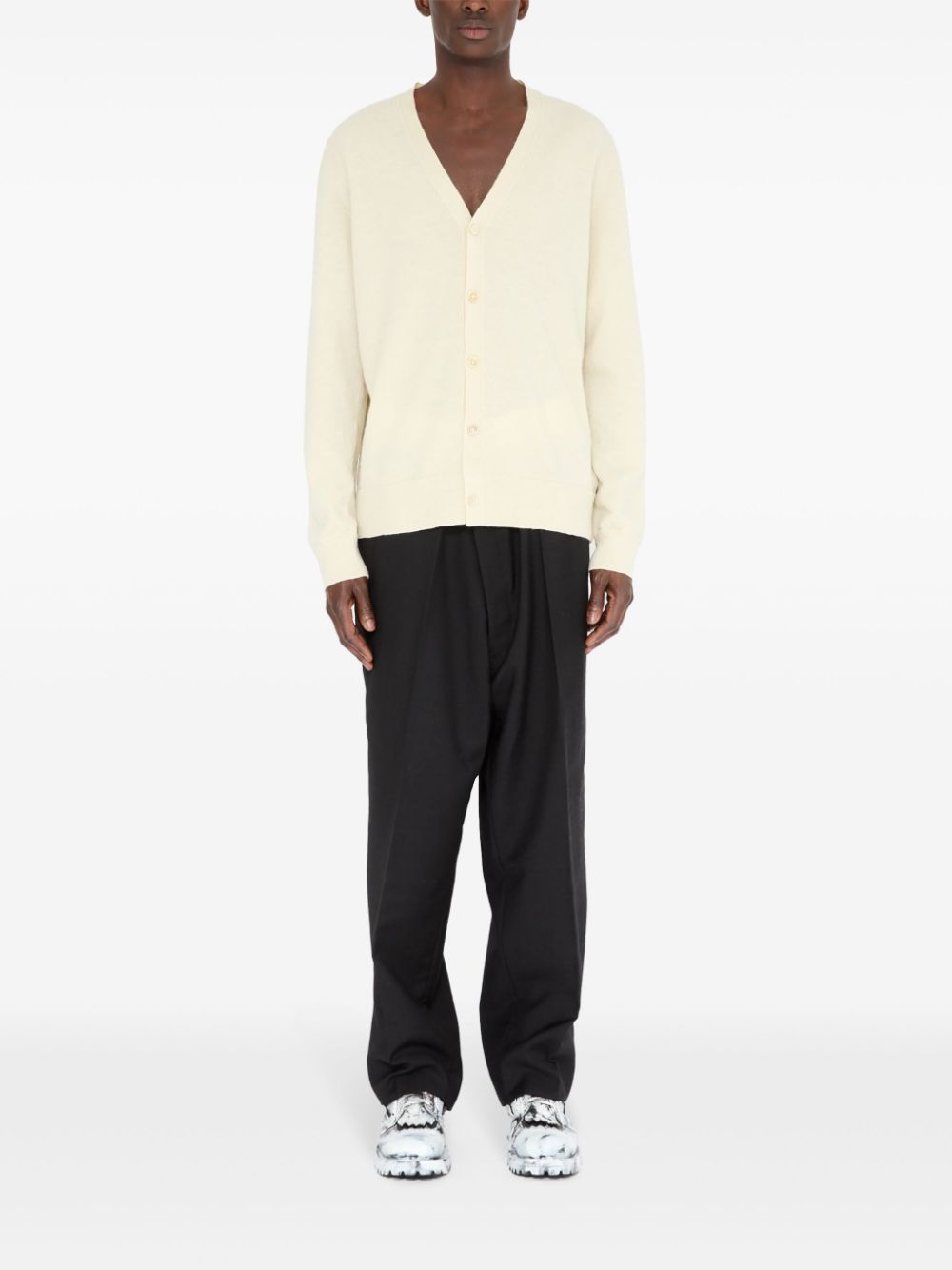 Maison Margiela wool cardigan - Wit