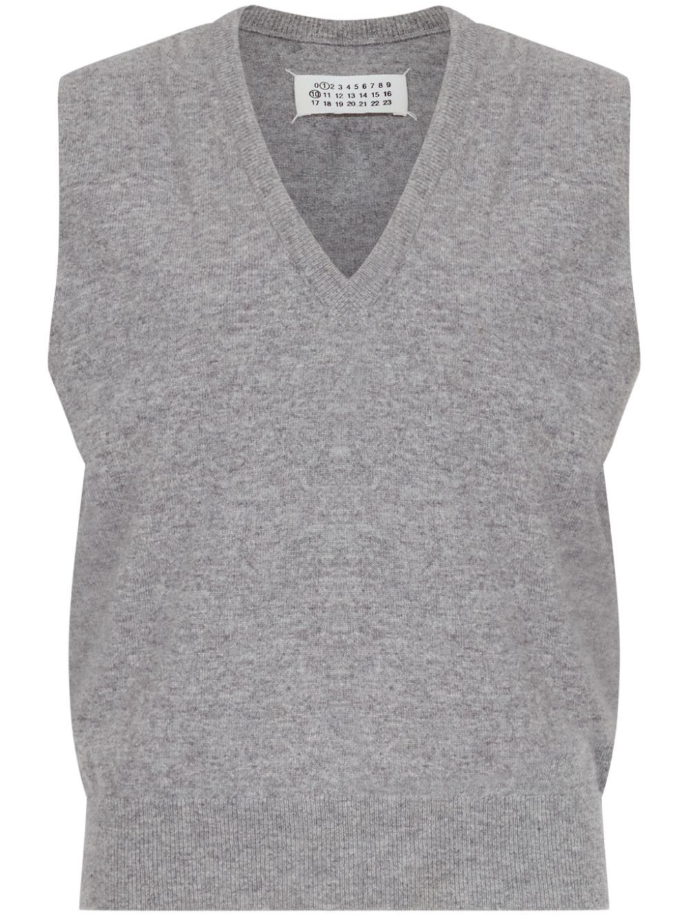 Maison Margiela V-neck virgin-wool vest - Grey