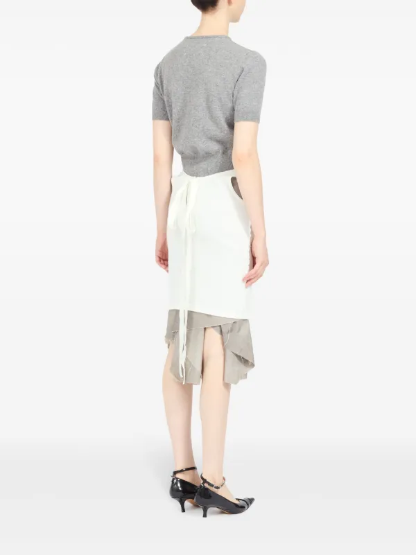 Maison Margielaレイヤード スカート Maison Margiela レイヤード スカート | ホワイト | FARFETCH JP