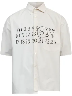 MM6 Maison Margiela アシンメトリー シャツ | ニュートラル | FARFETCH JP