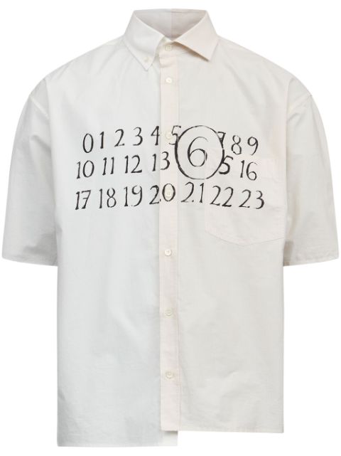 MM6 Maison Margiela asymmetric cotton shirt Men