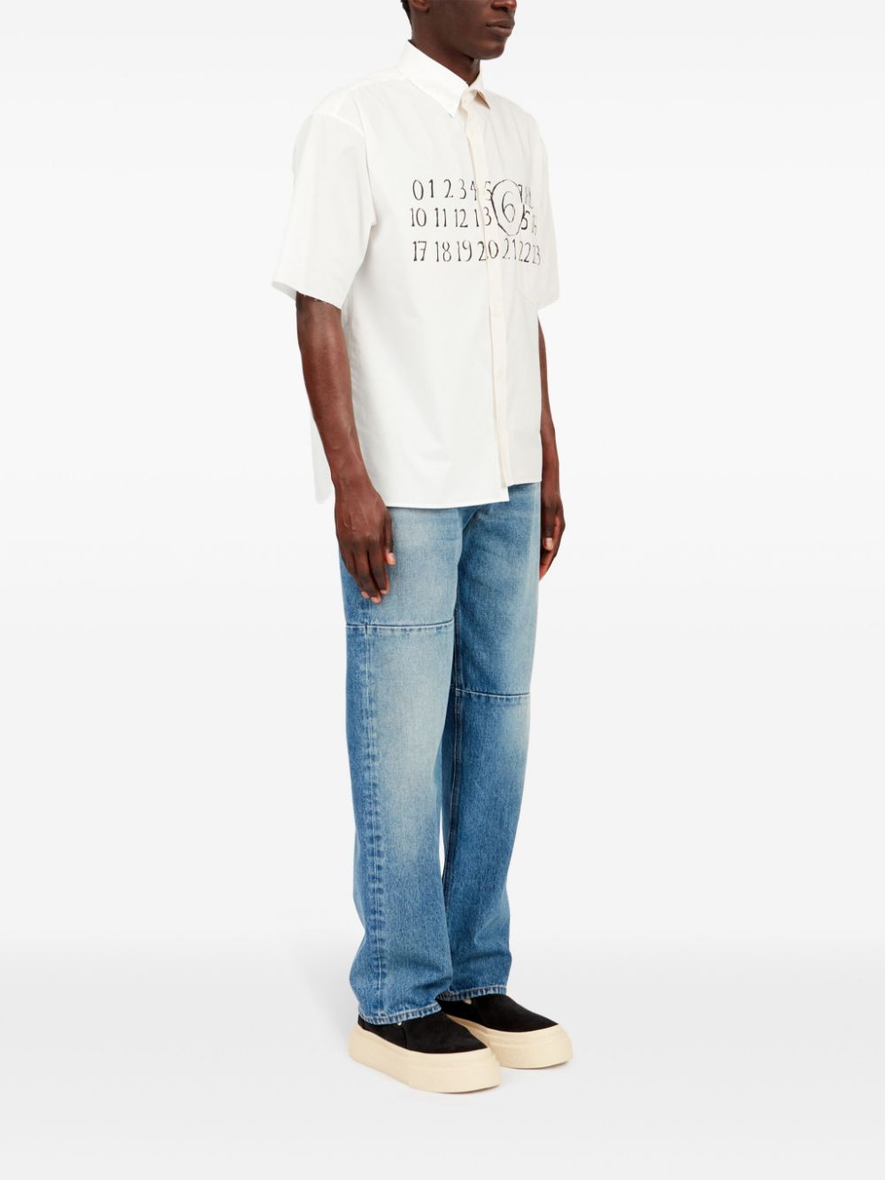 MM6 Maison Margiela asymmetric cotton shirt Men