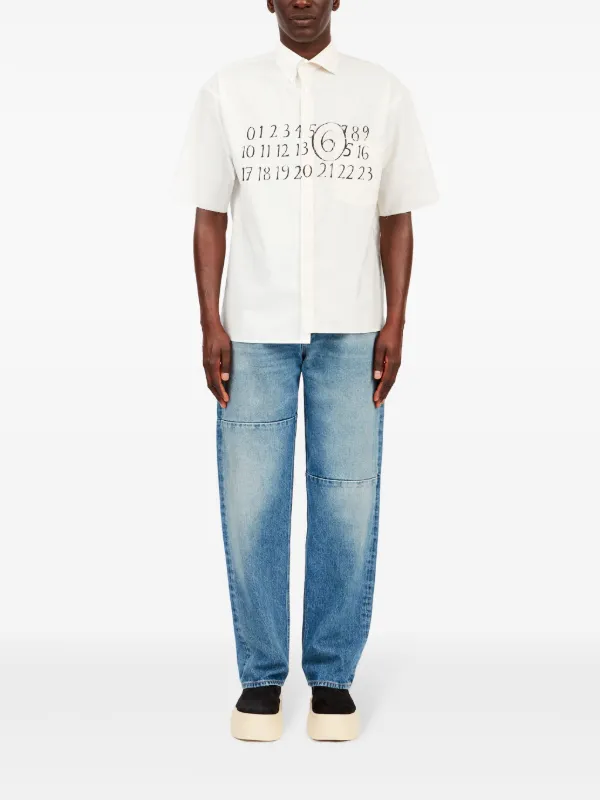 MM6 Maison Margiela アシンメトリー シャツ | ニュートラル