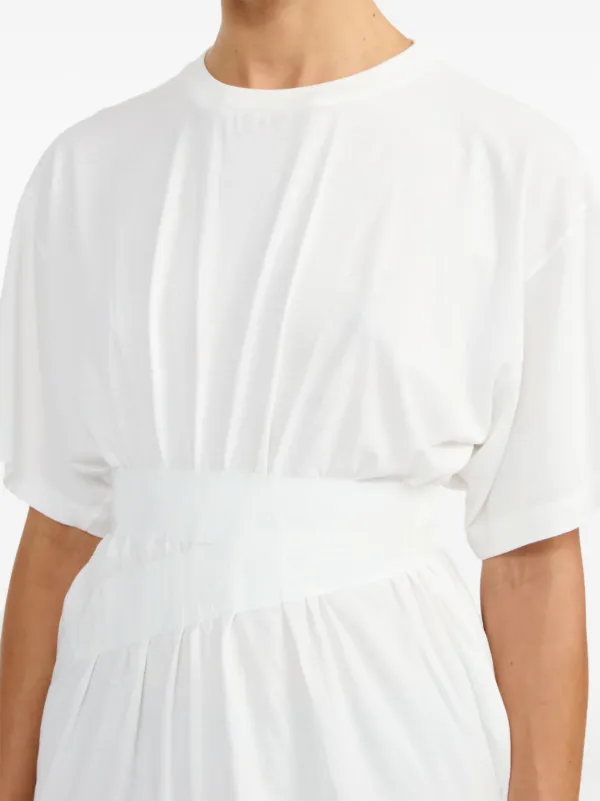 MM6 Maison Margiela tape-embellished T-shirt | White | FARFETCH