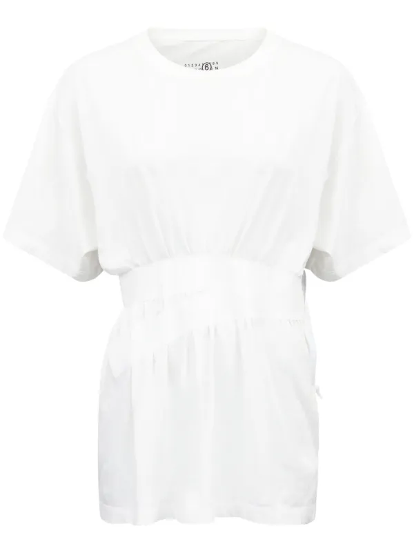 【関税込み】MM6 Maison Margiela ホワイト Basic Tシャツ MM6 Maison Margiela White Cotton T-shirt MM6 Maison Margiela