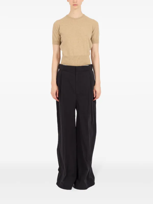 Maison Margiela ワイドパンツ | ブラック | FARFETCH JP