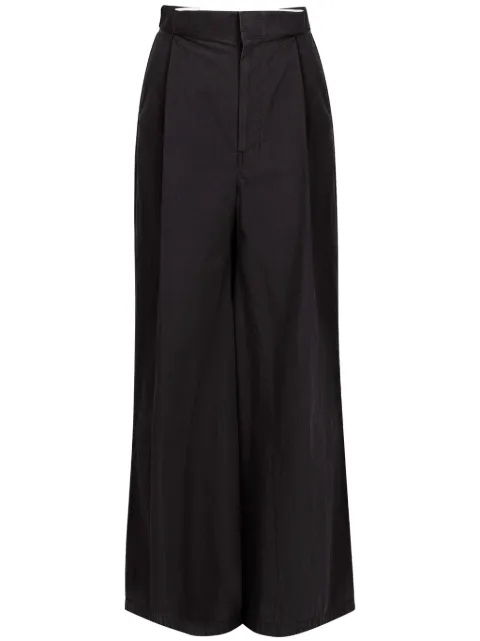 Maison Margiela four-stitch logo palazzo trousers 