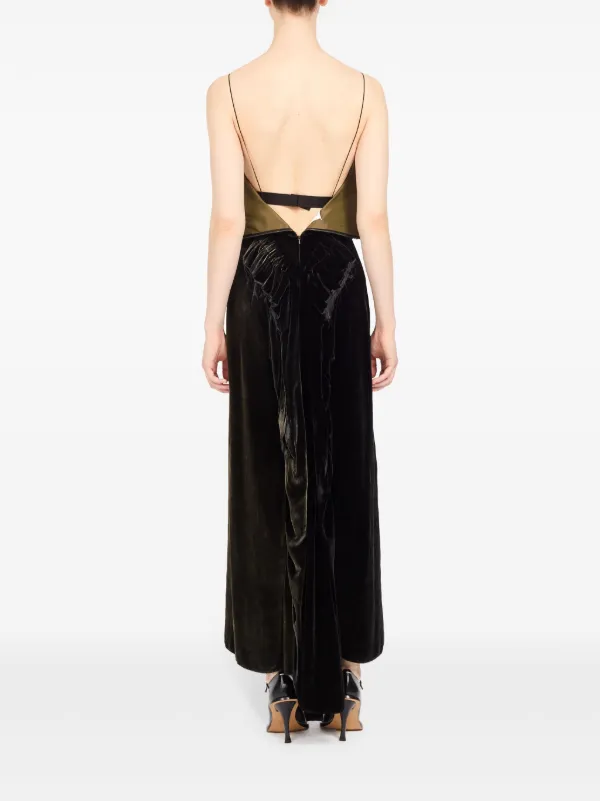 fitted lace wedding dress MM6 Maison Margiela Slip Dress in Black