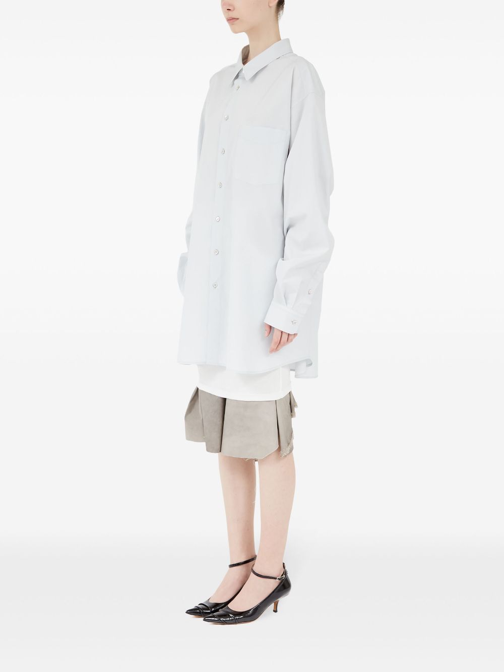 Maison Margiela long-length cotton shirt Women