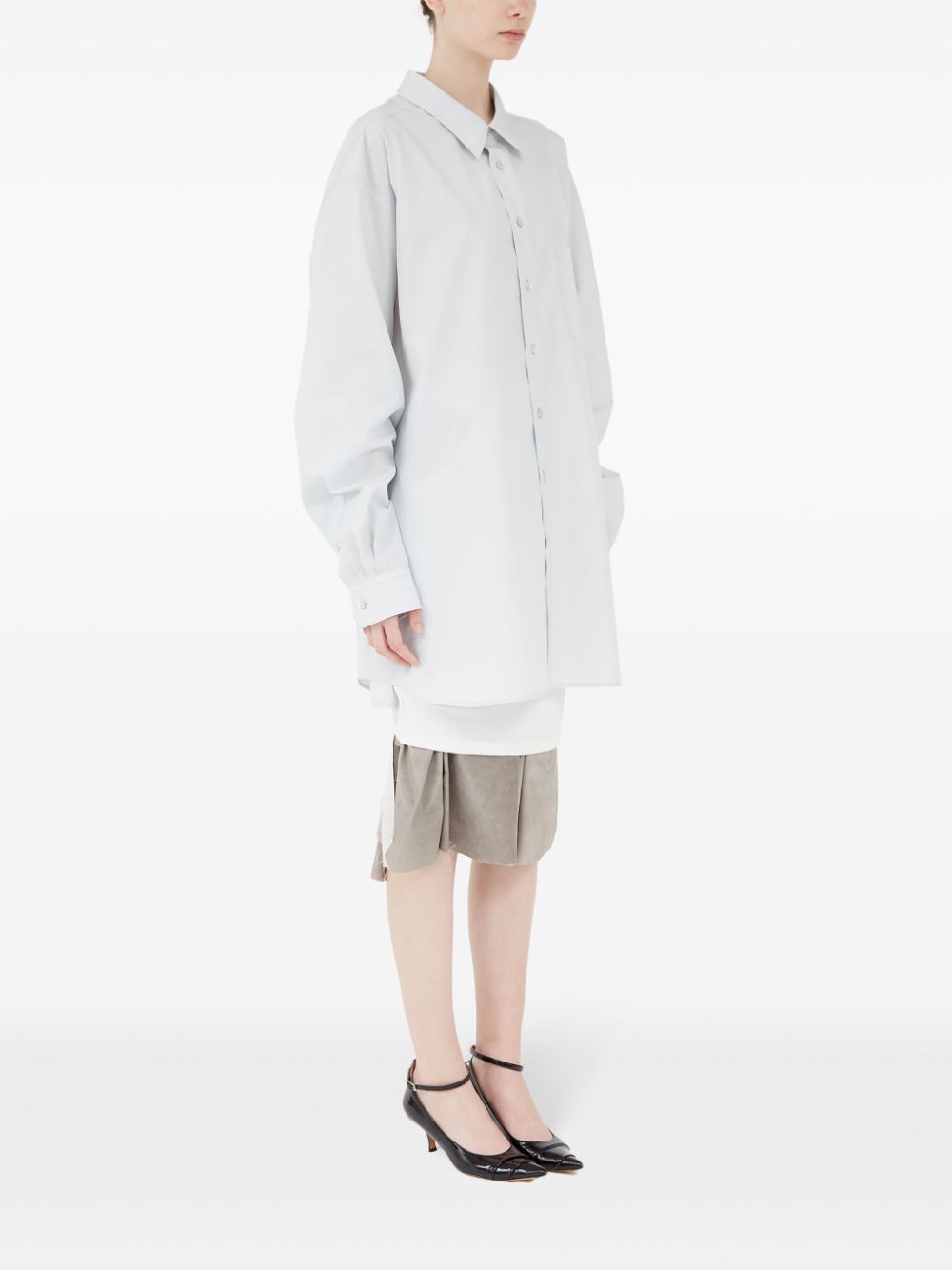 Maison Margiela long-length cotton shirt Women