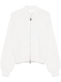 Vanisè zip-up cardigan - White