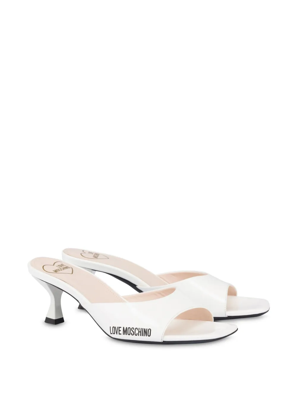 Love Moschino Leren sandalen - Wit