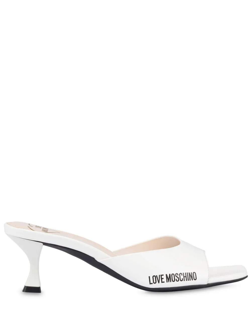 Love Moschino Leren sandalen Wit