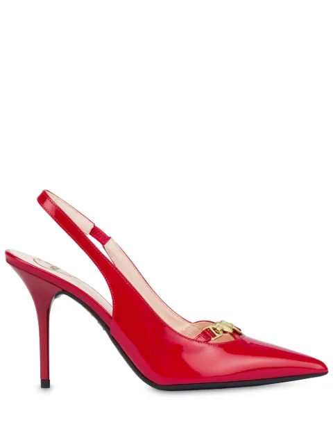 Love Moschino 100mm patent-leather pumps