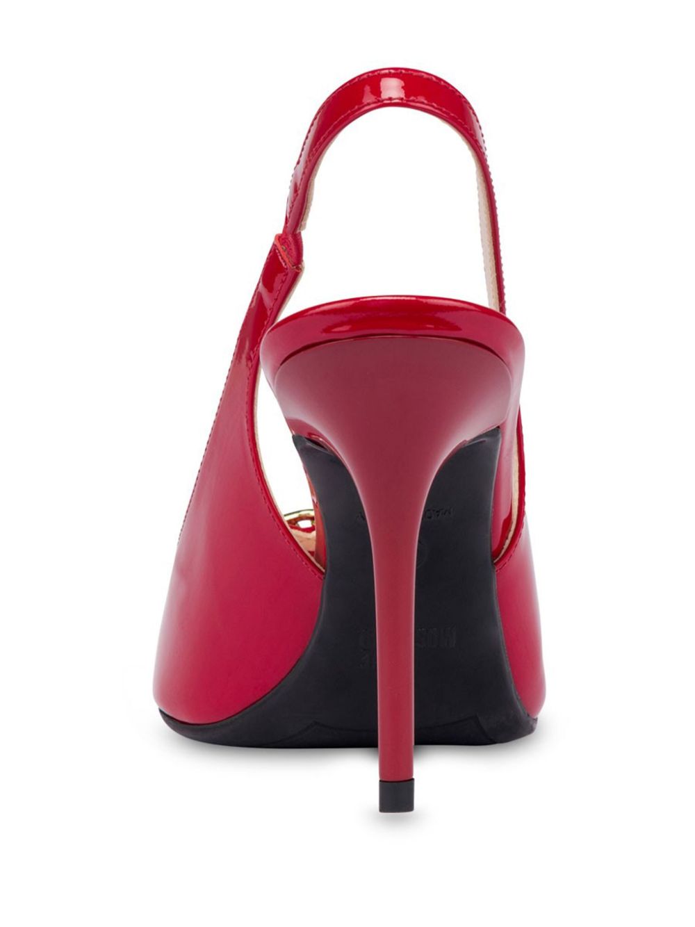 Love Moschino 100mm patent-leather pumps Red