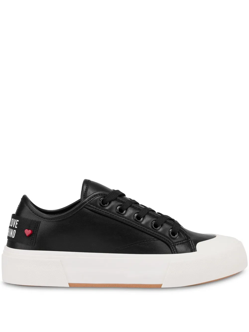 Love Moschino leather sneakers Black