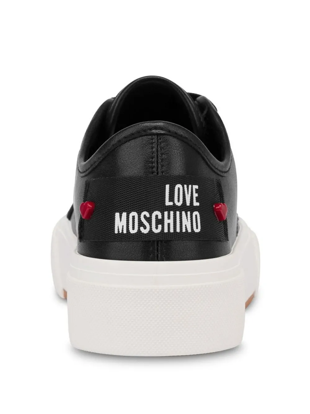 Love Moschino leather sneakers Black