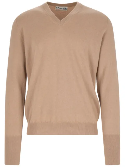 Ballantyne sweater med V-hals