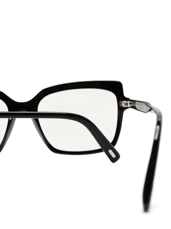 TOM FORD Eyewear スクエア眼鏡フレーム | ブラック | FARFETCH JP