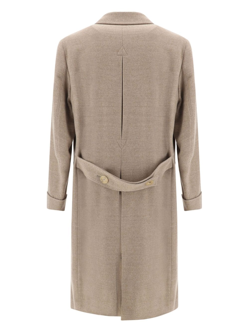 GI CAPRI wool double-breasted coat - Beige