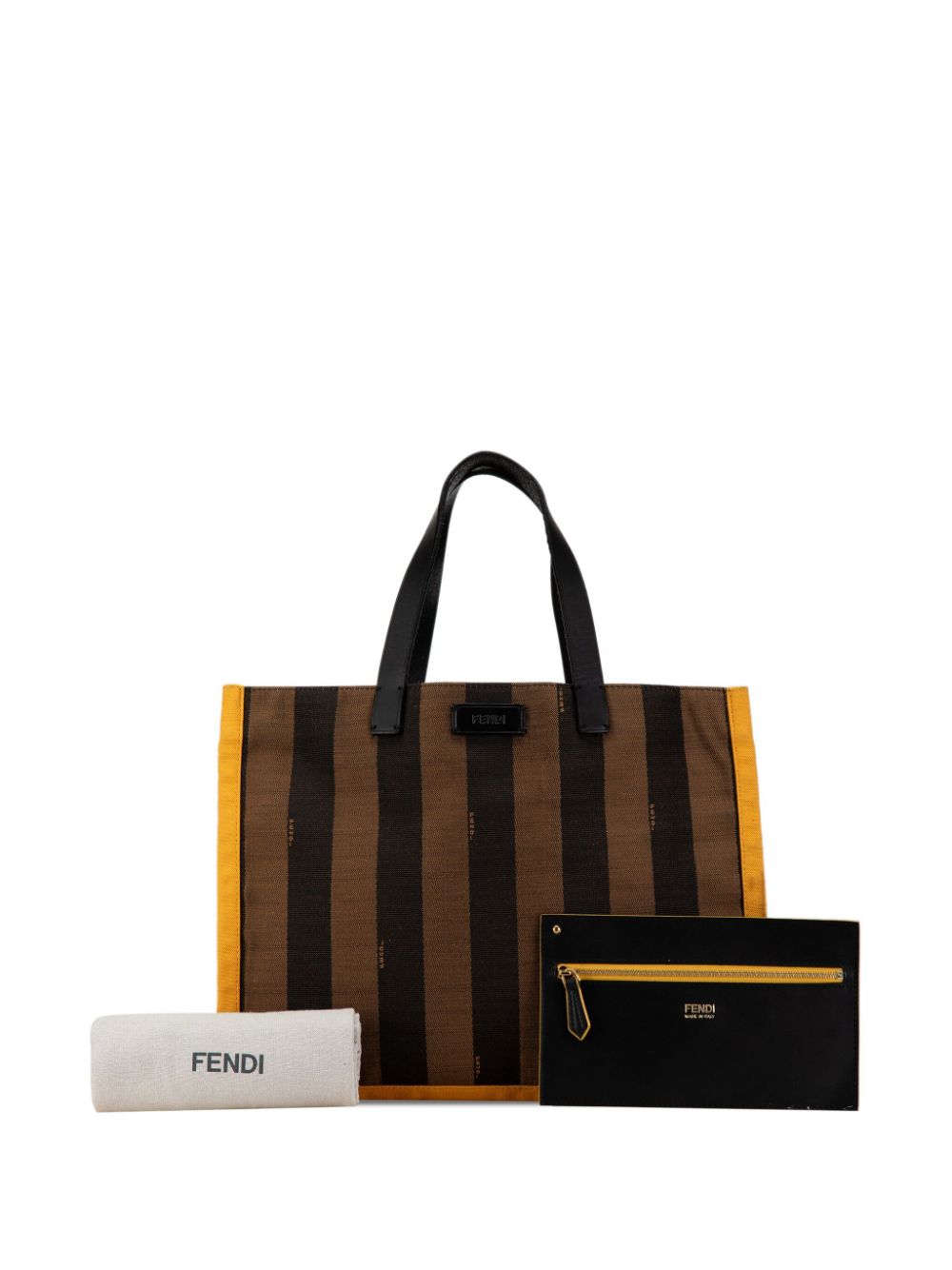 Fendi 2010-2022 Pequin Canvas tote bag